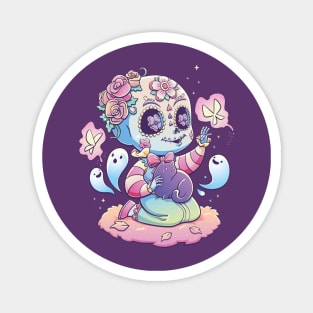 Pastel Skull Candy Spirit Magnet